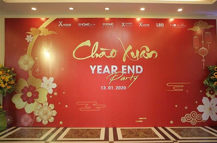 in backdrop tất niên