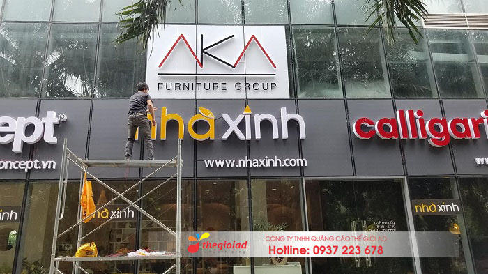 bảng hiệu alu chữ mica