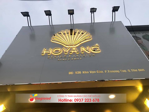 bảng hiệu chữ inox