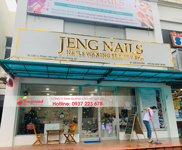 bảng hiệu chữ nổi inox