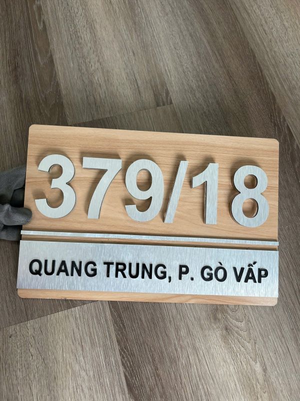 bảng số nhà chữ nổi