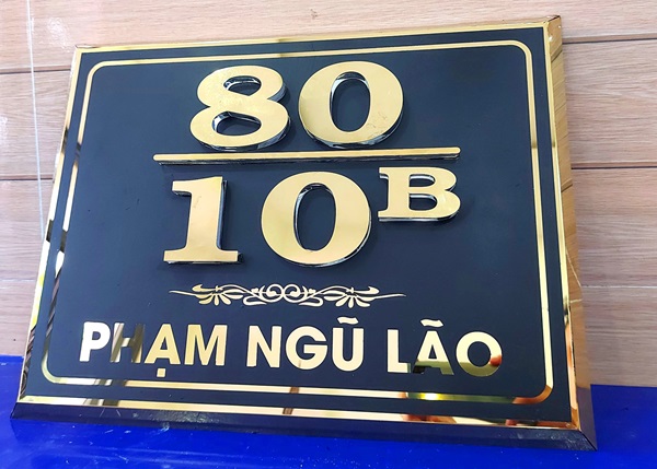 bảng số nhà hiện đại