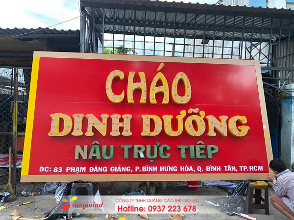 bảng hiệu chữ nổi mica