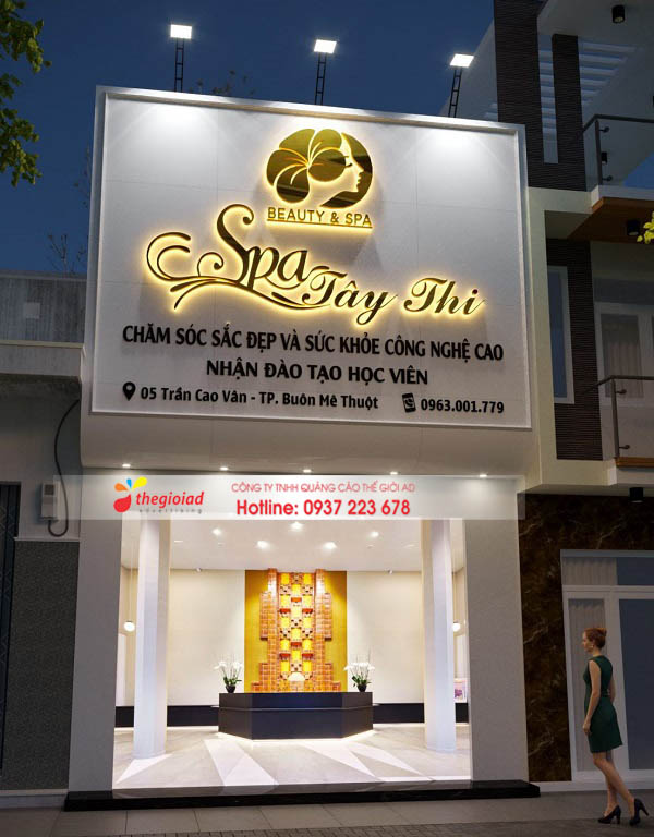 bảng hiệu spa đẹp