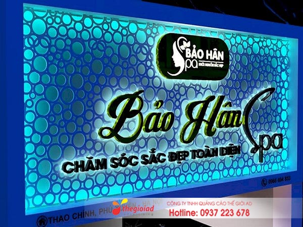 bảng hiệu quảng cáo spa