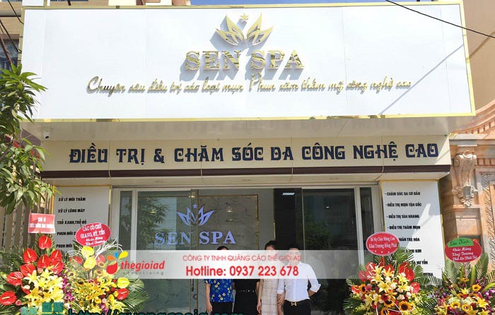 mẫu bảng hiệu spa đẹp