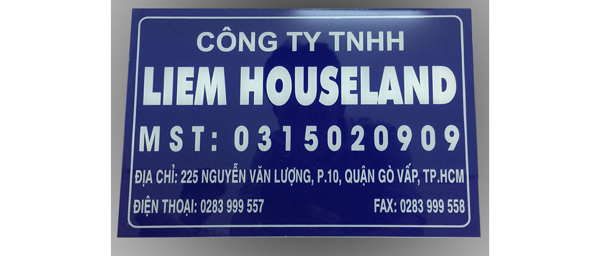 bảng tên công ty