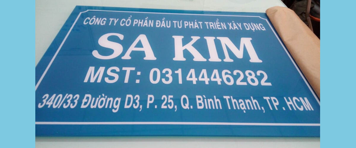 bảng tên công ty